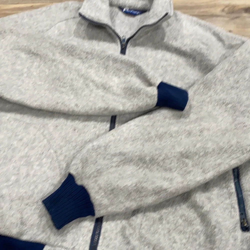 PENFIELD Vintage Men’s Jacket Gray & Navy Fleece Zippered XL - Picture 3 of 12